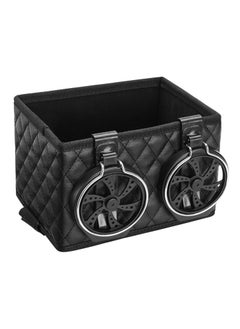 SYOSI Car Armrest Storage Box, Fixed Car Storage Box, Car Armrest Storage Box with 2 Cup Holders, Armrest Storage Box for Your Car, Multifunctional Car Console Side Organizer7*4.5 * 4.5inch  - Image 1