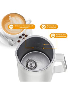 Generic Milk Frother, 4 in 1 Electric Milk Steamer, Automatic Hot and Cold Foam Maker , 12 oz/350ml Detachable Milk Steamer for Coffee, Latte, Hot Chocolates, Cappuccino  - Image 4