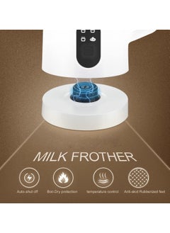 Generic Milk Frother, 4 in 1 Electric Milk Steamer, Automatic Hot and Cold Foam Maker , 12 oz/350ml Detachable Milk Steamer for Coffee, Latte, Hot Chocolates, Cappuccino  - Image 5