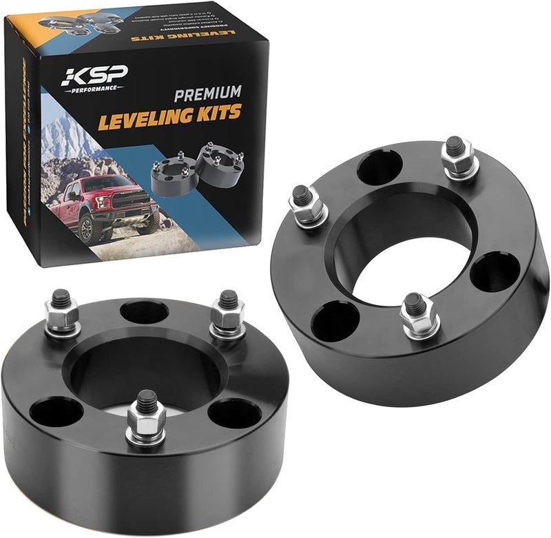 KSP PERFORMANCE KSP 3in Level Lift Kits for F150 2004-2022,3" Front Leveling Lift Kits Compatible with Ford Expedition 03-18,Lincoln Mark LT 2005-2008, Aluminum Forged Strut Spacer Raise the Truck 3inch（Package of 2） - Image 1