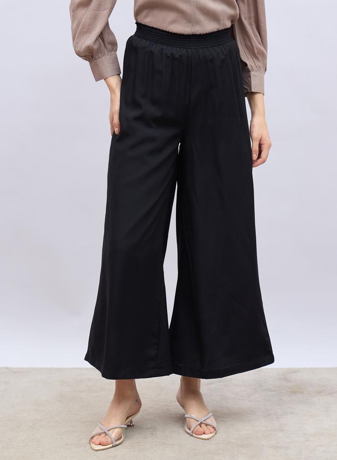 Styli Styli Solid Wide Leg Culottes with Elasticated Waistband  - Image 2