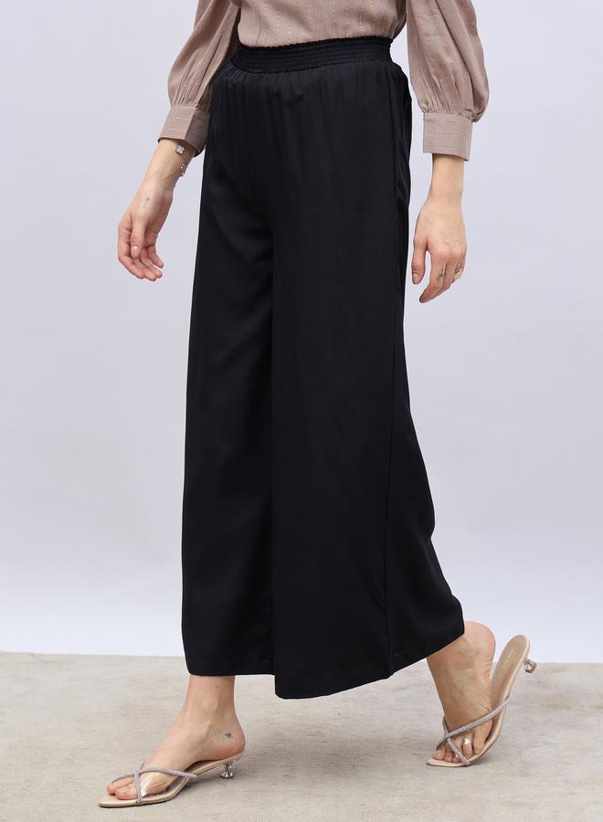 Styli Styli Solid Wide Leg Culottes with Elasticated Waistband  - Image 3