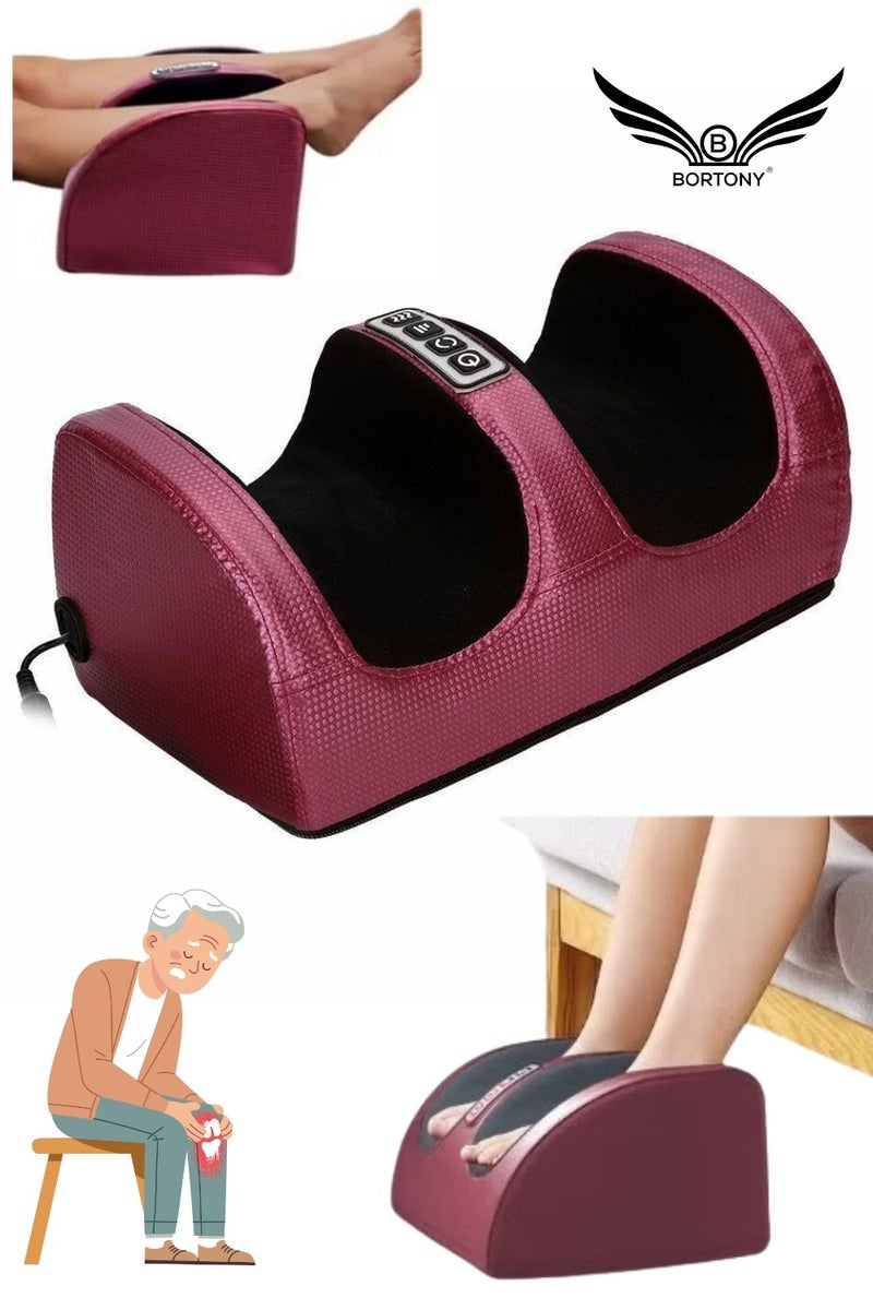 BORTONY Electric Foot Massager With Kneading Function For Pain Relief And Improving Blood Circulation Black - Image 1
