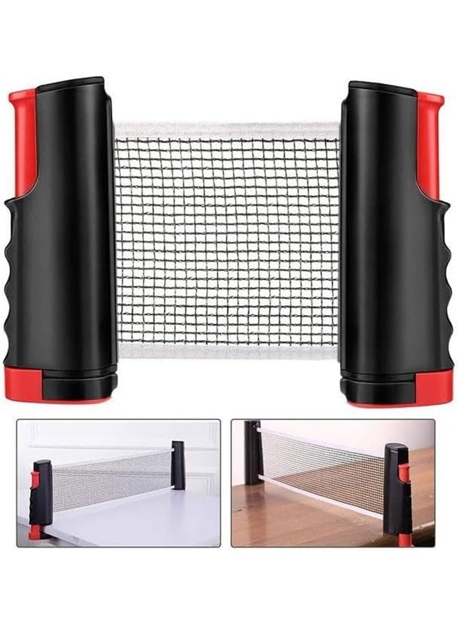 Generic Table Tennis Training Set，Ping Pong Paddles Set, Portable Table Tennis Paddles Set with Retractable Tennis Net, 2 Rackets, 6 Balls and Carry Bag for Indoor/Outdoor Games - Image 1