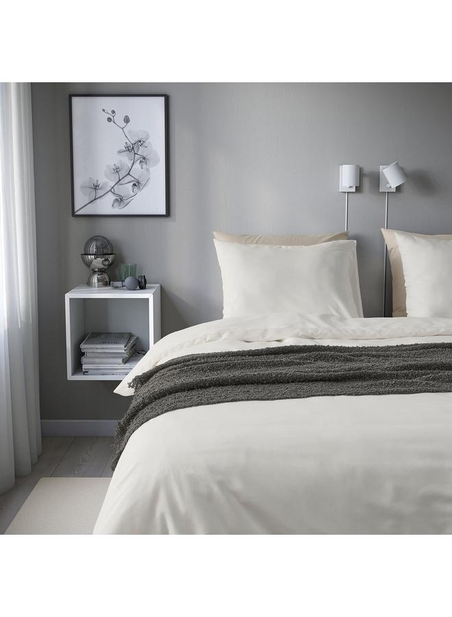 erorex Duvet cover and pillowcase, white, 150x200/50x80 cm - Image 3