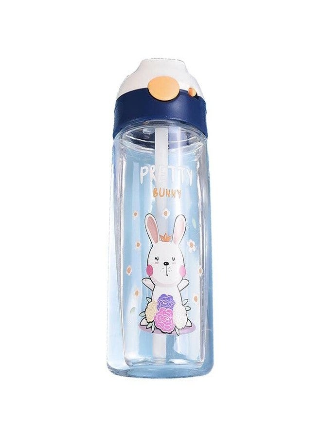Mayatra's Handy 470 ML Kids Water Bottle with Stainer, BPA Free Children's Drinkware with Button Lock (Multicolor) - Image 1