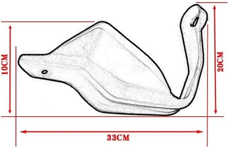 Vuzmode Motorcycle Handguard Shield for CB500X/CB500F/CB400X/CB400F - Image 3