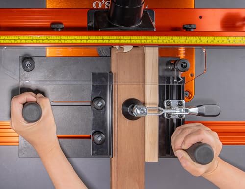 O'SKOOL Rail Coping Sled Router Table Jig for Cabinet Door Joints, Chamfering, Roundovers, Profiling, Fits 5-1/2” x 1-5/8” Stock, RTA013 - Image 4