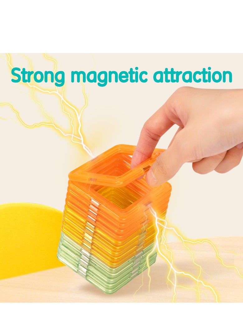 Deli EH749 Magnetic Building Blocks for Kids – 35PCS Educational Construction Toy Set, STEM Learning Toys for Boys & Girls Ages 3+, Colorful Magnetic Tiles for Creative Building. - Image 3