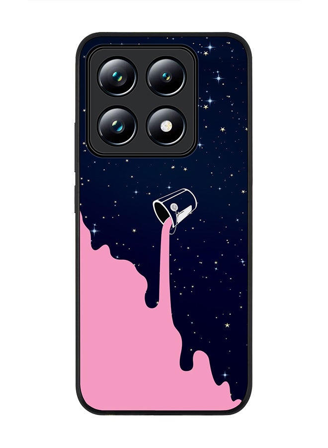 Stylizedd غطاء لجهاز Xiaomi 14T pro، حماية كاميرا نحيفة، غطاء هاتف مضاد للصدمات - طريق الحليب التوتي - Image 1