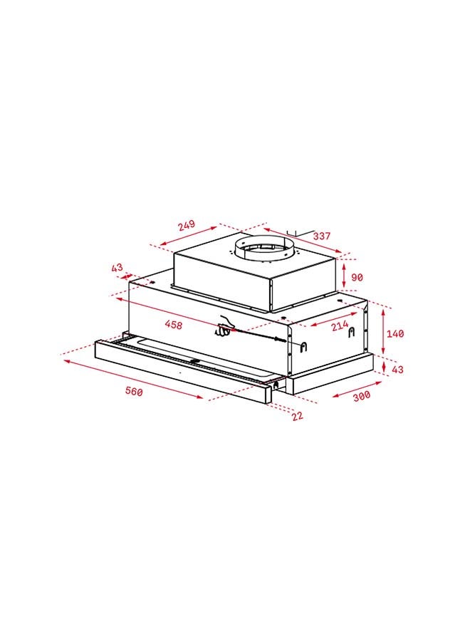TEKA 60 cm Pull-Out Hood With Finger Print Proof Front Panel & 2+1 Speeds CNL 6610 Built-In 230 W 40436830 Silver - Image 3
