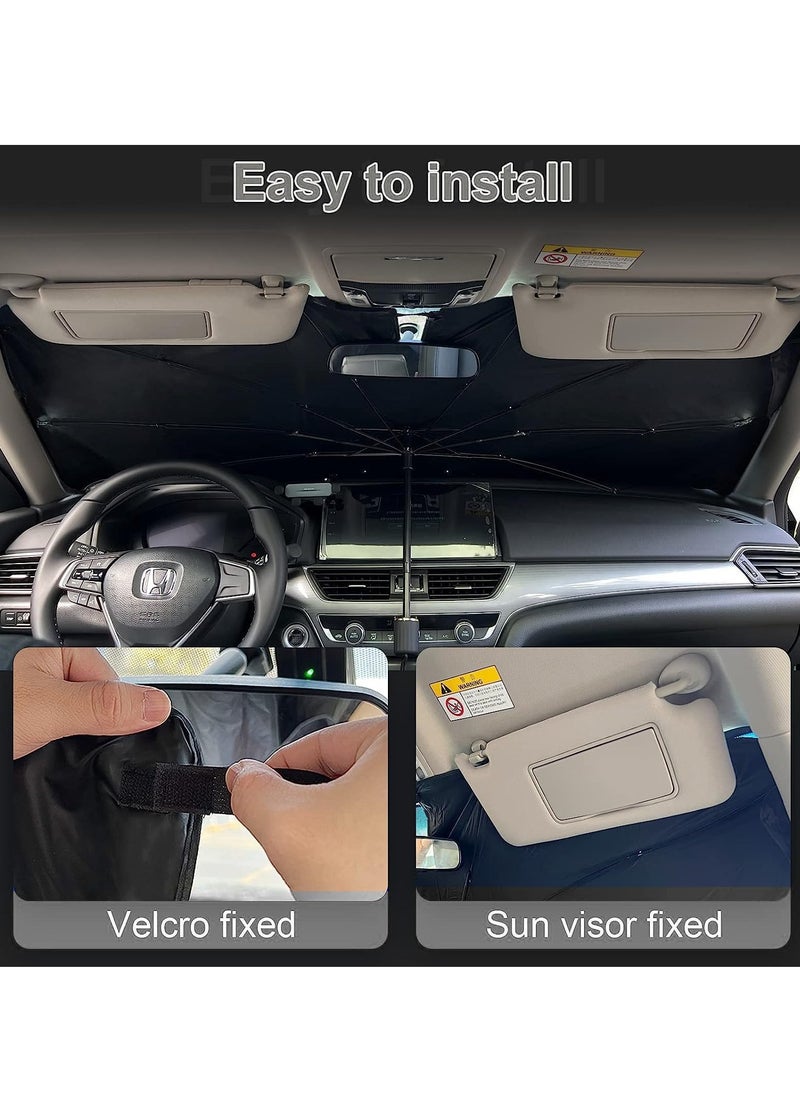 ULHYC Car Windshield Sun Shade Umbrella, UPF50+ 2023 Upgraded Opening Design Foldable Automotive Windshield Shades Full Cover Sun Shade - pzsku/Z7B399D91B9554739FC7BZ/45/_/1717669784/c0881a1e-d595-420c-b639-cfa15501c811