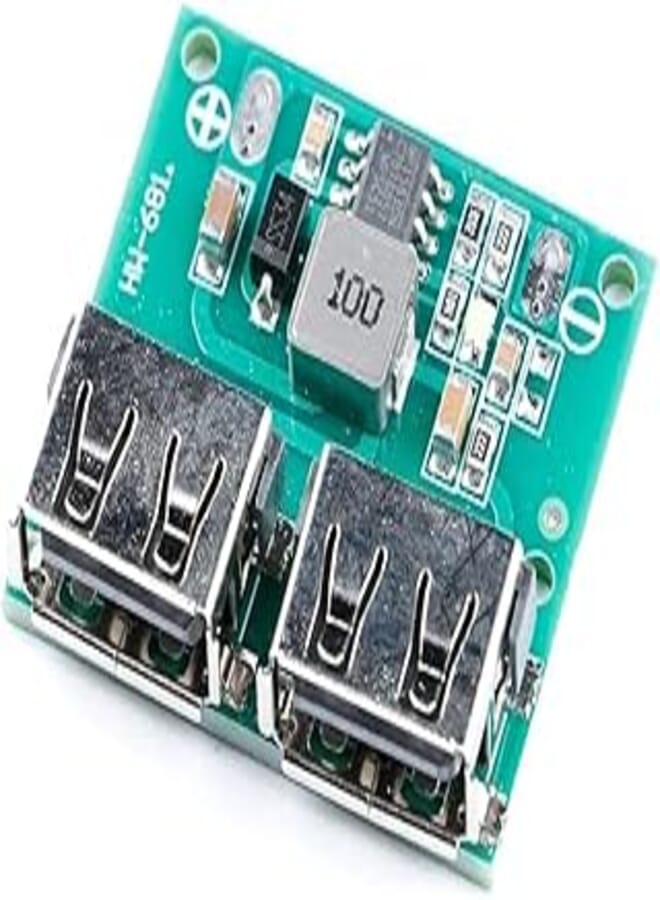 2 PCS USB DC-DC Buck Voltage Converter 9V 12V 24V to 5V 3A Step Down Power Supply Module USB Output Buck Voltage Board 6-26V Car Charger Power Adapter Stabilized Power Converter