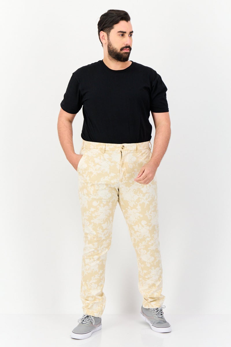 GAP Men Slim Fit Floral Print Chino Pants, Multicolor - Image 3
