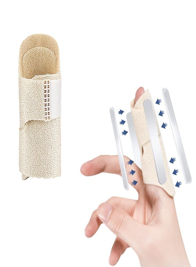 Obtheleg Finger Splint, Thumb Splint for Broken/Straightening/Arthritis, Adjustable Mallet Splint and Hand Brace, Breathable Finger Support Suitable for Each Finger - 1pc (S) - Image 1
