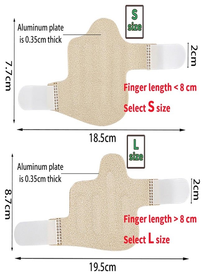 Obtheleg Finger Splint, Thumb Splint for Broken/Straightening/Arthritis, Adjustable Mallet Splint and Hand Brace, Breathable Finger Support Suitable for Each Finger - 1pc (S) - Image 2