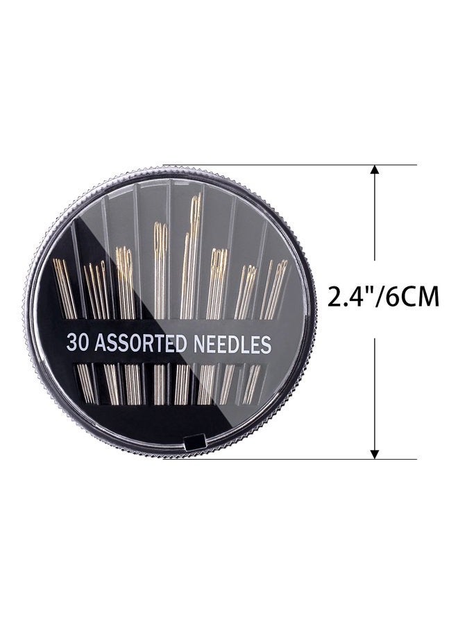Petutu 30 Count Assorted Hand Sewing Needles Per Pack, Total 4 Pack - Image 2