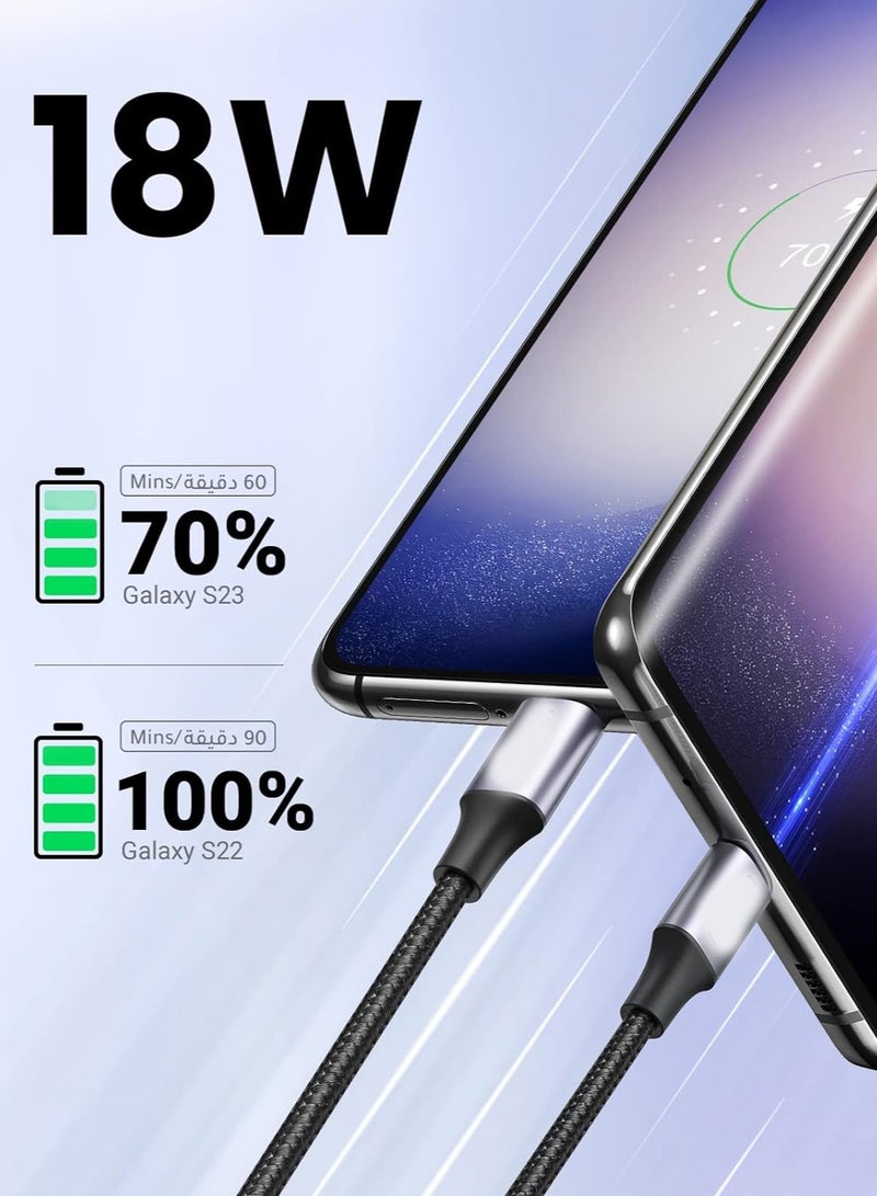 General Type C Cable USB C Cable Nylon Braided Fast Charging USB Cord Charger Wire  - Image 2