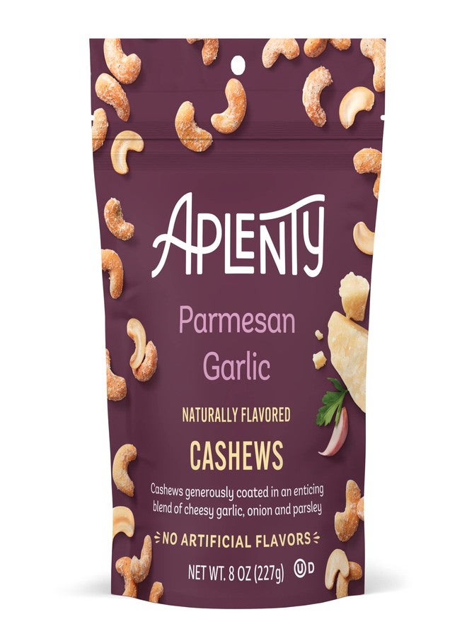 Aplenty Amazon Brand - Aplenty, Parmesan Garlic Cashews, 8 oz - Image 1