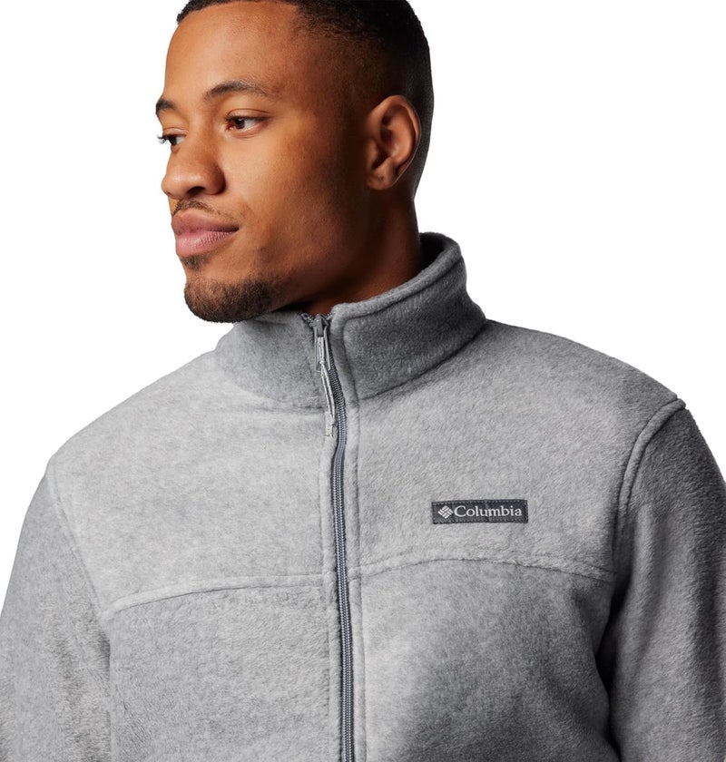 Columbia Men's Steens Mountain 2.0 Full Zip Fleece Jacket - Light Grey Heather, Large - Image 5