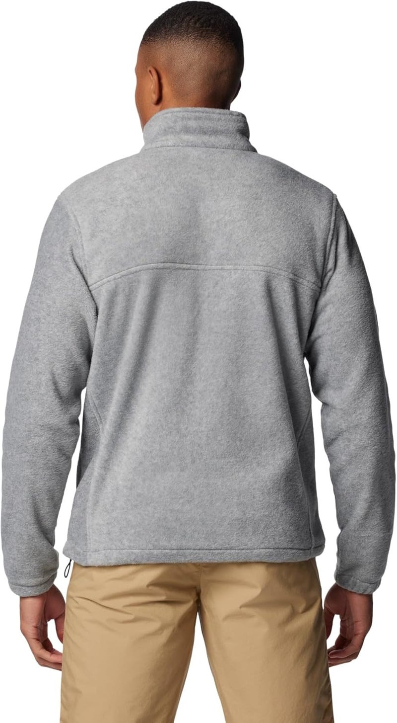 Columbia Men's Steens Mountain 2.0 Full Zip Fleece Jacket - Light Grey Heather, Large - Image 2