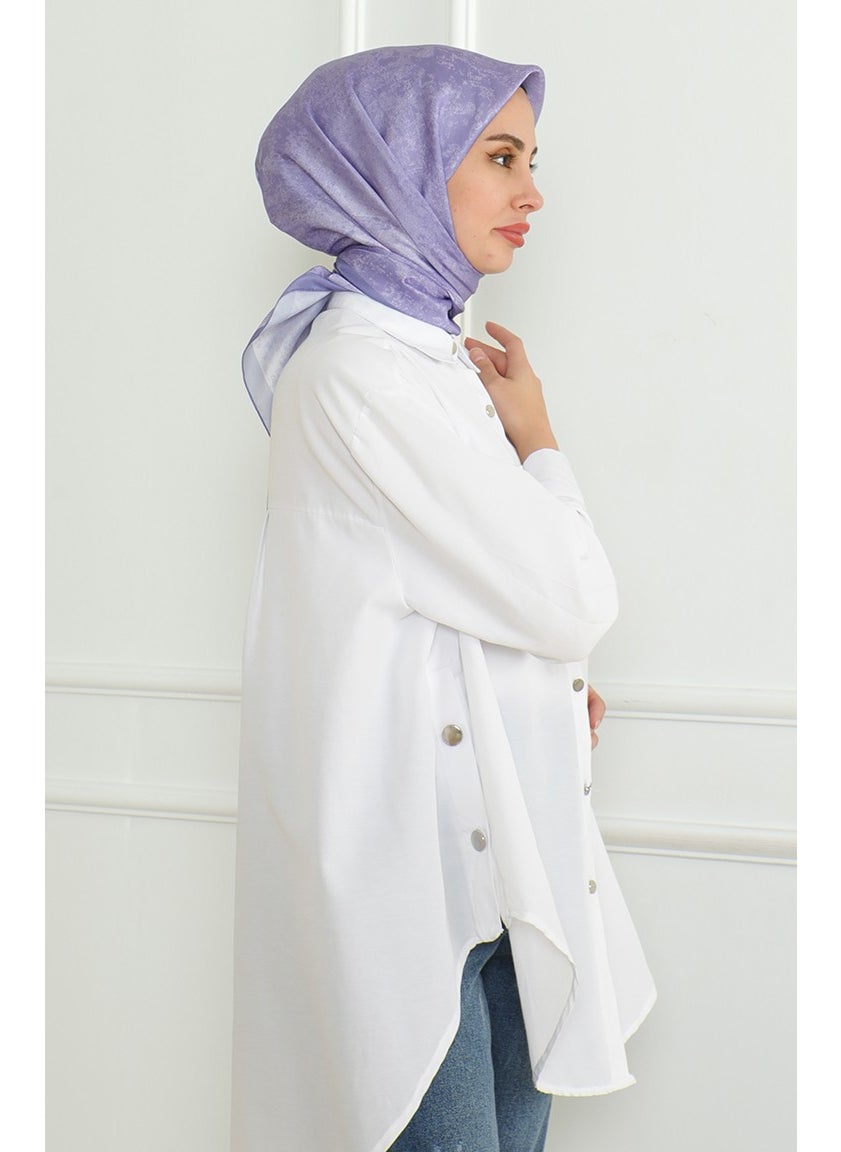 Sefa Merve Karaca Crystal Scarf 81053-15 Lilac  - Image 3