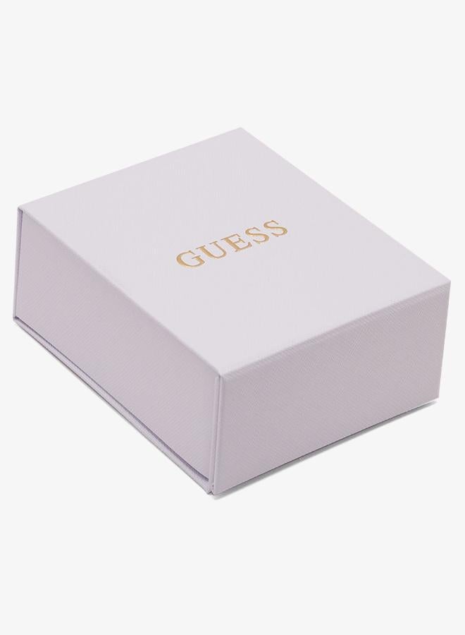 GUESS 23Mm Crystal Cube Double Hoops - Image 3
