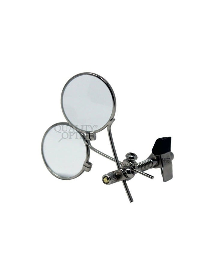 Quality Optics USA 2 Lens Clip-ON Glasses Eye LOUPE Magnifier Magnifying Glass - Image 2
