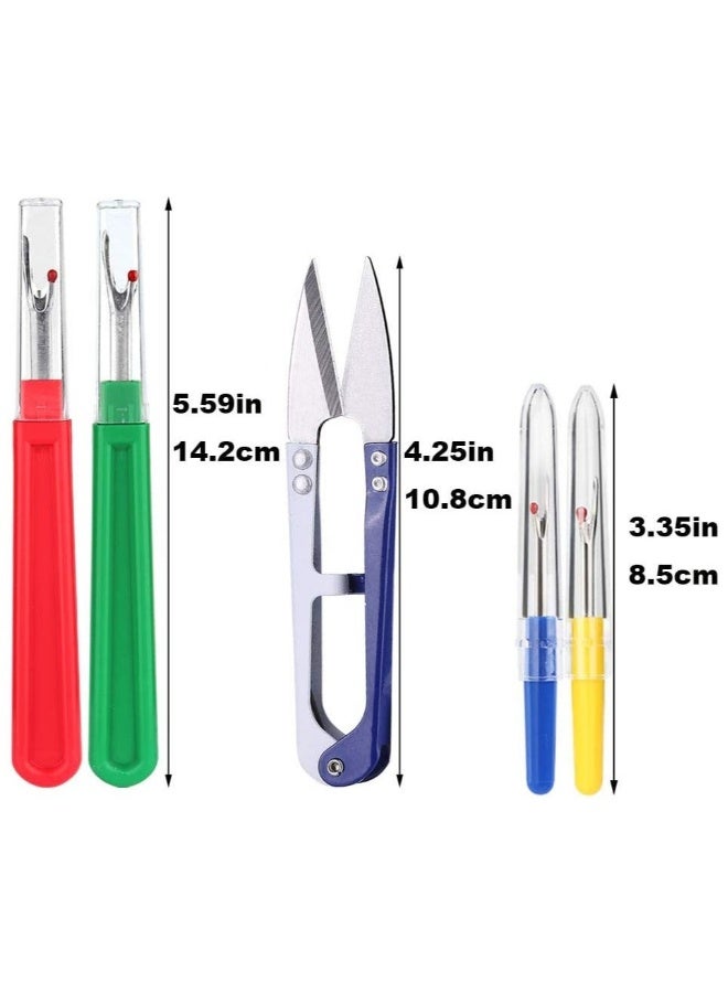 Sewing Seam Ripper Tool,Stitch Remover and Thread Cutter with 2Big+3Small Seam Rippers Sewing Kits - Image 5