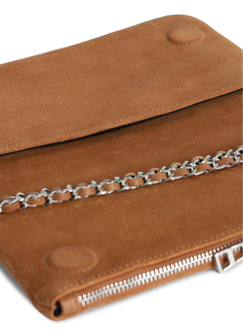 ZADIG & VOLTAIRE - Folding Zipper Velvet Wing Bag - Image 1