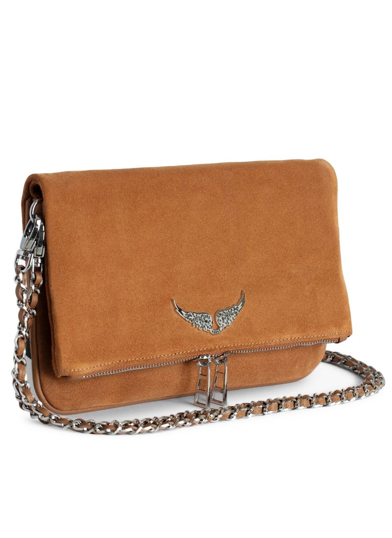 ZADIG & VOLTAIRE - Folding Zipper Velvet Wing Bag - Image 1