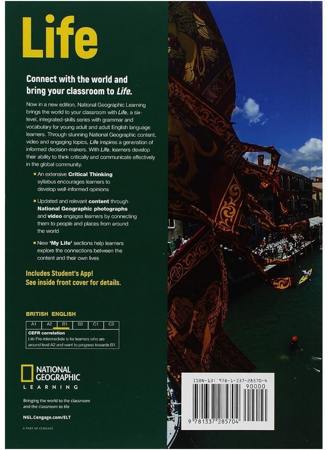 null - National Geographic/(ELT) Life Pre-Intermediate Student's Book with App Code and Online Workbook - Image 1