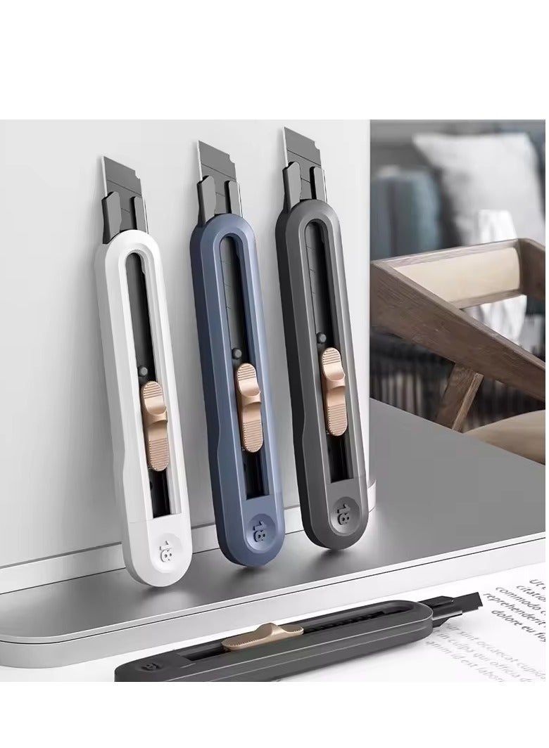 Deli Utility Cutter Knife With Snap-off Blades Assorted Colours - Image 5