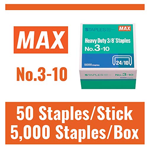 MAX 3/8-Inch Staples for HD-3DF Stapler (5,000 Staples per Box) (3-10) - Image 5