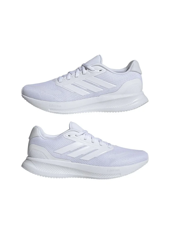 Adidas adidas RUNFALCON 5 White Running SHOES for Men - 5.5