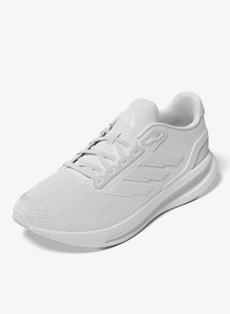 اديداس أديداس ران فالكون 5 إم أحذية جري بيضاء للرجال - Image 2