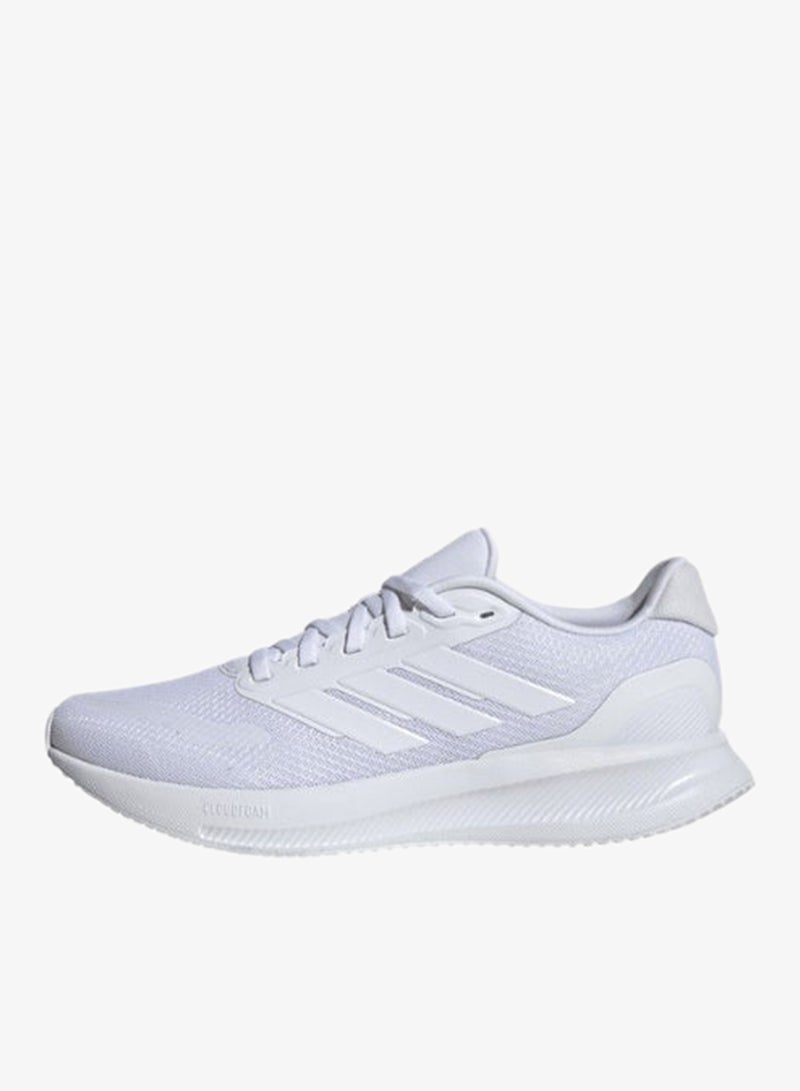 اديداس أديداس ران فالكون 5 إم أحذية جري بيضاء للرجال - Image 3
