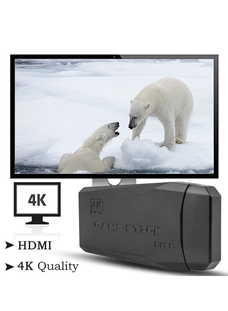 ELTRAZONE Retro Game Console with Dual Wireless Controllers Plug & Play Video Game Stick Built in 3500/10000+ Games, TV 4K High Definition HDMI Output, Great Gift for Adults and Kids (64G) - Image 5