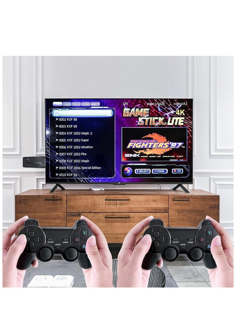 ELTRAZONE Retro Game Console with Dual Wireless Controllers Plug & Play Video Game Stick Built in 3500/10000+ Games, TV 4K High Definition HDMI Output, Great Gift for Adults and Kids (64G) - Image 4