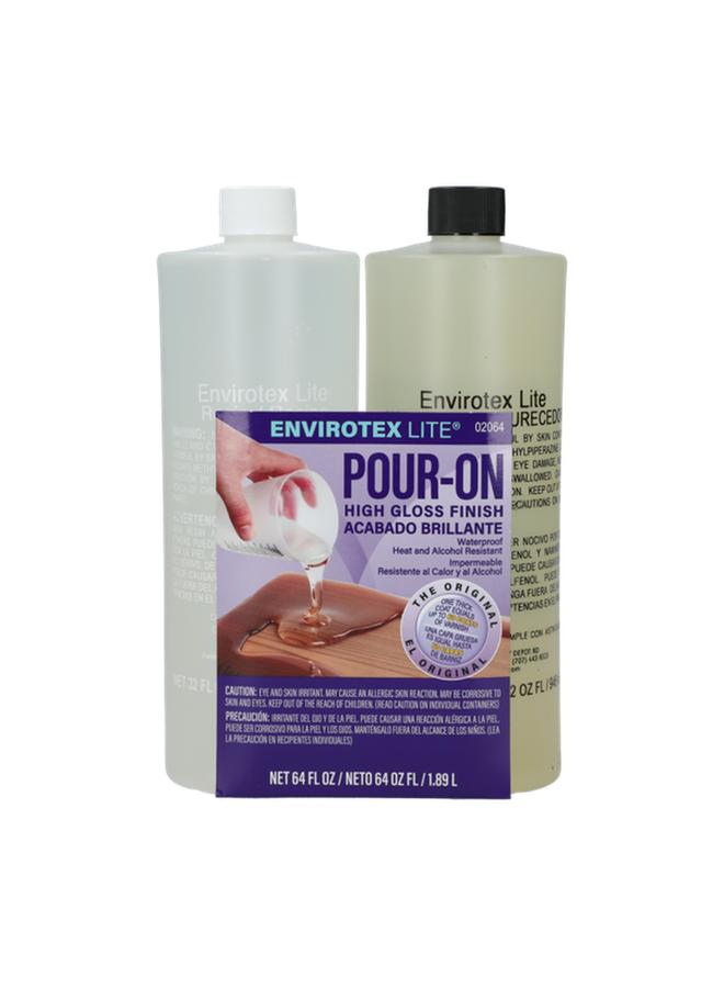 Envirotex Lite 2-Piece Pour On High Gloss Finish Wood Stain 64oz 2064