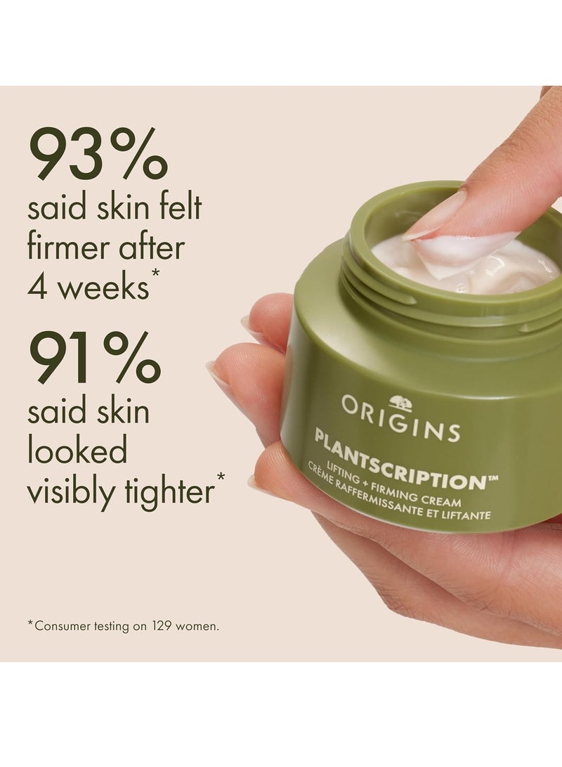 Origins Origins Plantscription Lifting + Firming Peptide Moisturizer | Visibly Smooths Fine Lines and Wrinkles | With Peptide & Rice Extract, 1.7 Fl Oz - Image 2