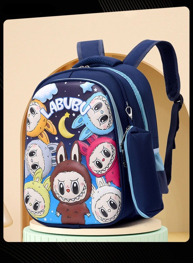 New Style Labubu Cartoon Lovely School Bag  Large Capacity Shoulder Backpack Wear-resistant Waterproof Student Backpack with Adjustable Straps for Primary Middle School Students - Image 3