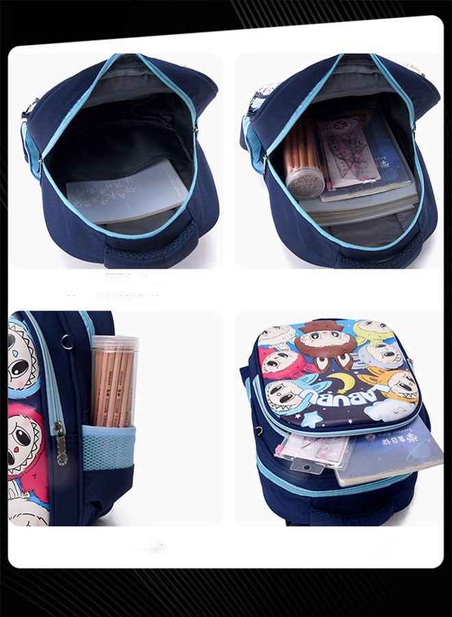 New Style Labubu Cartoon Lovely School Bag  Large Capacity Shoulder Backpack Wear-resistant Waterproof Student Backpack with Adjustable Straps for Primary Middle School Students - Image 4