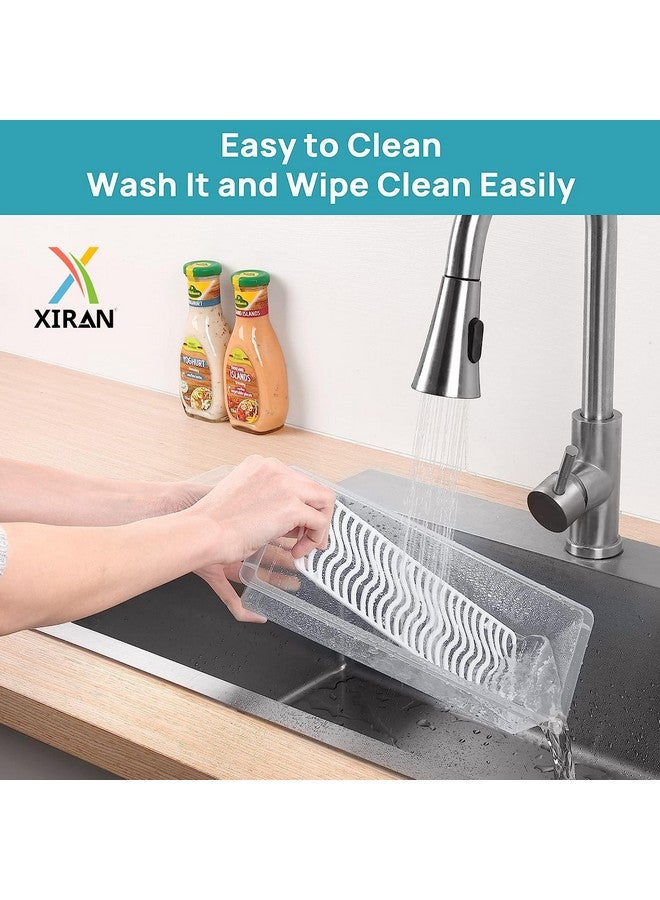 Xiran 6 Fridge Storage Boxes Fridge Organizer With Removable Drain Plate&Lid Stackable Fridge Storage Containers Plastic Freezer Storage Containers For Fish,Meat,Vegetables,Fruits(1500Ml),Transparent - Image 3
