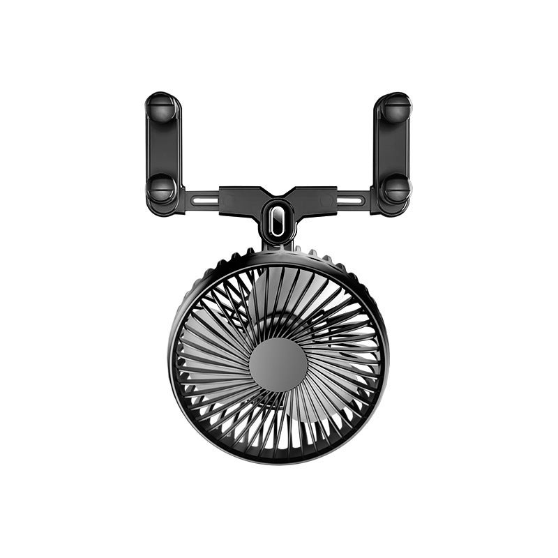 SUITU 12V/24V Car Fan with USB Power, Rearview Mirror Mount, Universal for Cars and Trucks, 5W, ABS - Image 4