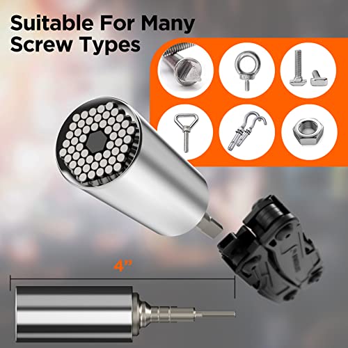 Galvanox Universal Socket Adapter Compatible with Leatherman Flat Bit System - Skeletool, Surge, MUT, Wave Plus and Signal Multitool Kit Set (Multi-Tool Accessories) - Image 5