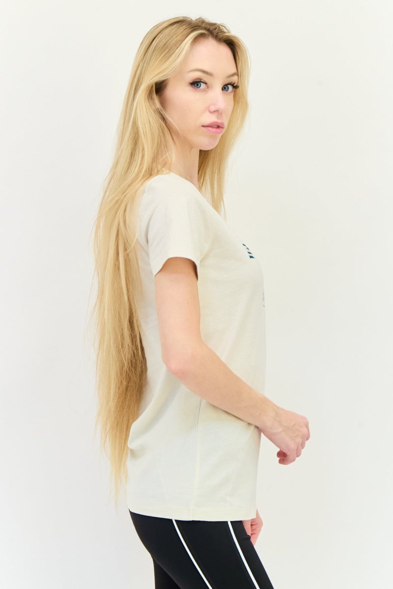 PUMA Women Sportswear Fit Short Sleeves Running T-Shirt, Beige - Image 2