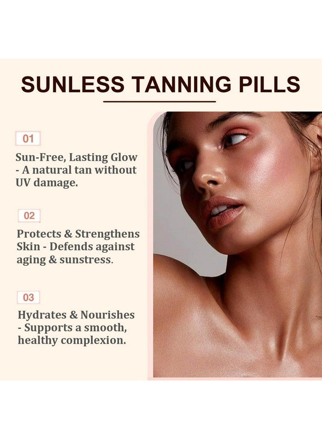 Carotenoid Tanning Blend for a Natural Glow - Tan Pills for Men and Women, Healthy Tan Golden Glow, Sunless Tanning Capsules with Beta Carotene & Astaxanthin & Lycopene (60 Capsules) - Image 5