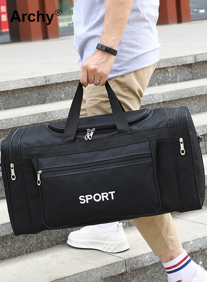 أرشي حقيبة سفر خفيفة الوزن للجنسين ذات سعة كبيرة ومقاومة للتآكل من قماش أكسفورد - Image 1