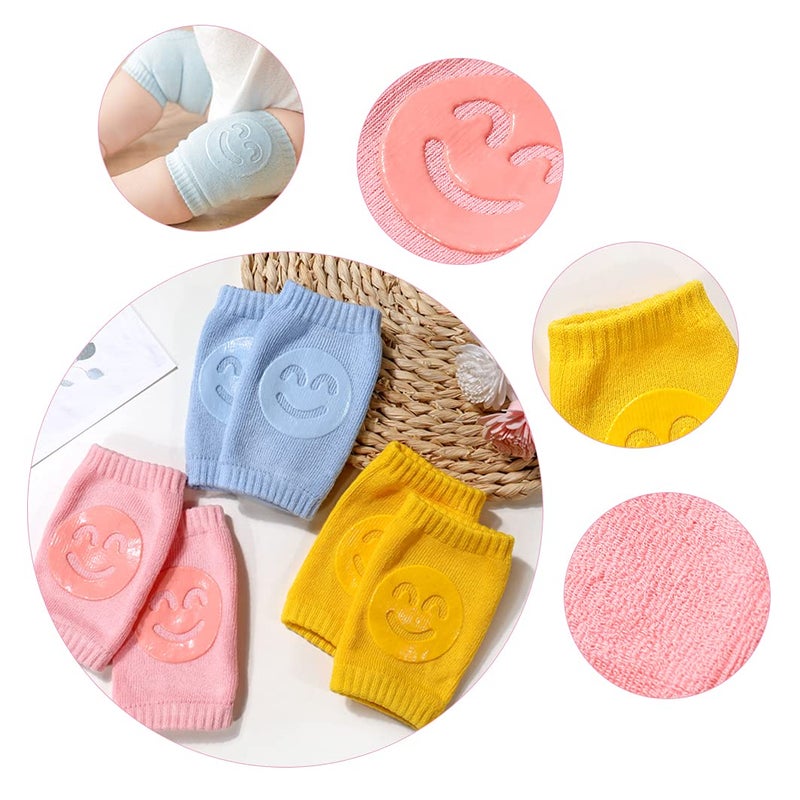 Umtiti Adjustable Baby Helmet, Lightweight & Soft, with Knee Pads & Socks for Crawling & Walking. Forest, Pink - Image 5